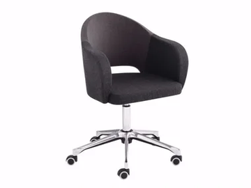 AGATHA 046DR - Swivel upholstered easy chair with castors by Et al. - view 2